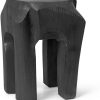 ferm LIVING Root Stool Ø30 x 40cm Black stained Muebles de diseño