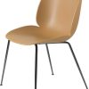 Muebles de diseño Gubi Beetle Dining Chair 56x87x58 cm Unupholstered Amber Brown Black