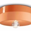 Ferroluce Ceiling lamp PI ceramic glossy/matt Ø 25cm orange Lámparas