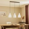 Lindby Pendant lamp Belarion, opal, 3-bulb, glass, Ø 23 cm Lámparas