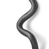 ferm LIVING Curvature wall hook matt lacquered brass black 3x19.7x5.8cm Muebles de diseño