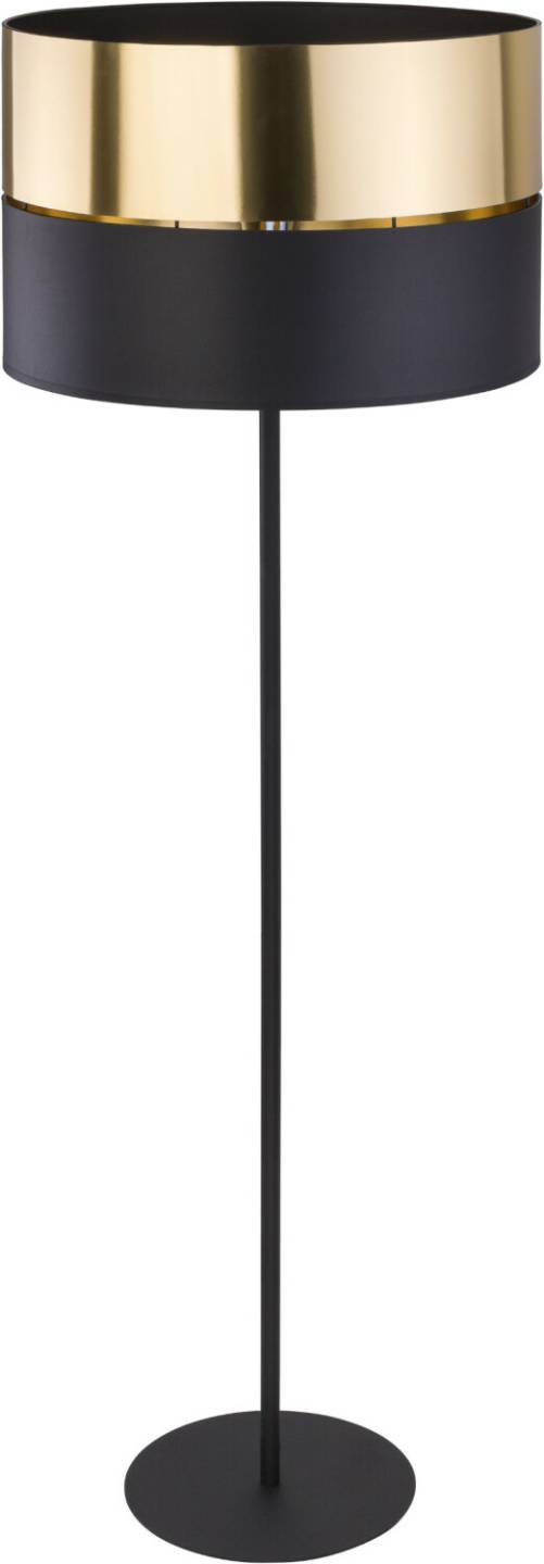 TK Lighting Hilton floor lamp, black/gold Lámparas