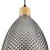 IDEAL LUX BERGEN pendant light E27 ⌀240mm dimmable smoked glass 238746 Lámparas