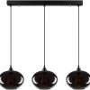 Opviq Hanging lamp Smoked 052 3-flame linear glass Ø27cm Lámparas