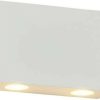 Lucande 4-bulb Henor LED outdoor wall light in white Lámparas de exterior