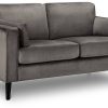 Sofás Julian Bowen Hayward Velvet Medium Seater Sofa grey