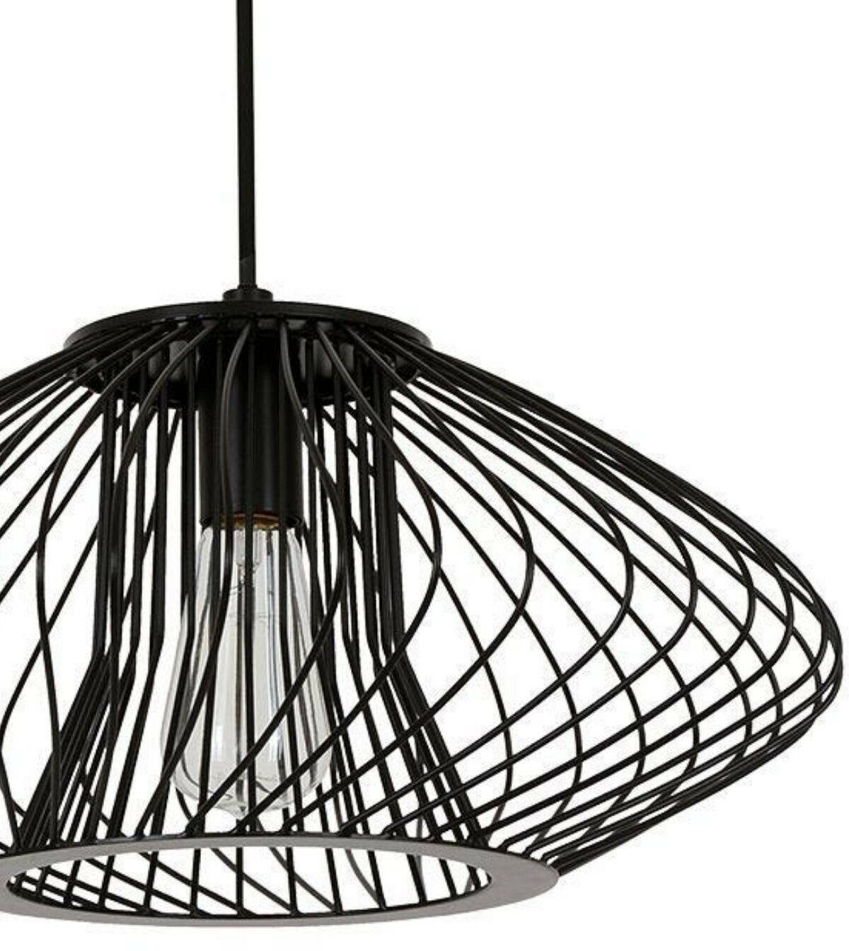 Beacon Lighting Pheonix Squat hanging lamp, black, metal, Ø 45 cm Lámparas