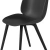 Muebles de diseño Gubi Beetle dining chair 56x87x58 cm unupholstered frame monochrome black