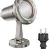 ledscom.de Garden spotlight MUK for outside, stainless steel, 6.27W 430lm 100° warm white incl. power supply Lámparas de exterior