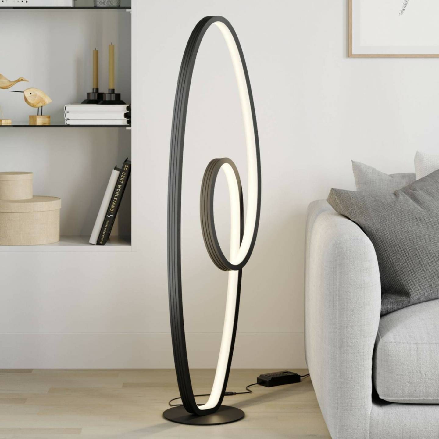 Lucande Bronwyn LED floor lamp Lámparas