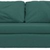 Sofás vidaXL Floor sofa with sleeping function 112x174x55 cm Fabricdark green