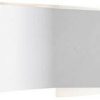 Lámparas de exterior Fischer & Honsel Wall LED wall light, double-headed, round, white