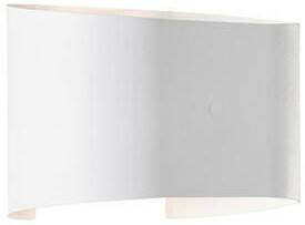 Lámparas de exterior Fischer & Honsel Wall LED wall light, double-headed, round, white