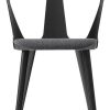 &Tradition In Between SK2 chair black fabric 58x77x54 cm fiord 191 (82010312) (703) Muebles de diseño