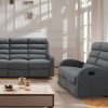 Sofás Kauf-Unique Couch set with relaxation function 3+2 - gray - GIORGIA