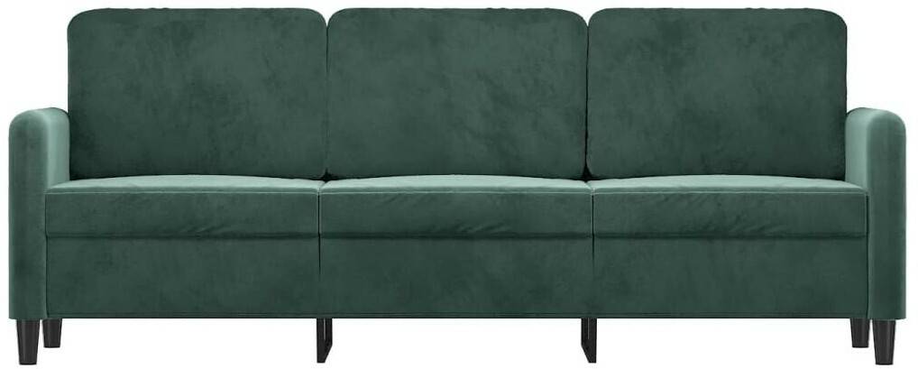 vidaXL 3-seater sofa 198 x 77 x 80 velvetgreen Sofás