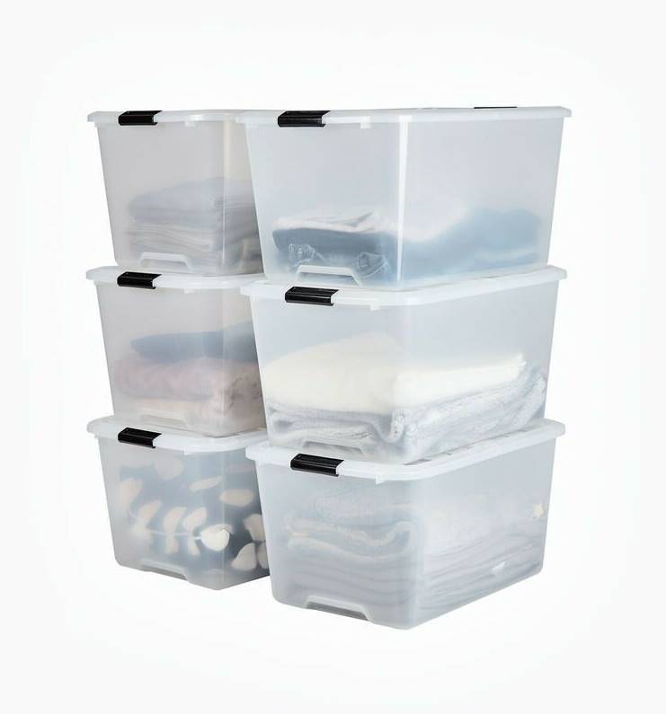 Cajas almacenaje Iris Ohyama TBH-45 39x57x30xm 6 pcs. transparent