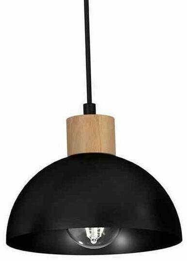 Arik hanging lamp, three-bulb, black Lámparas