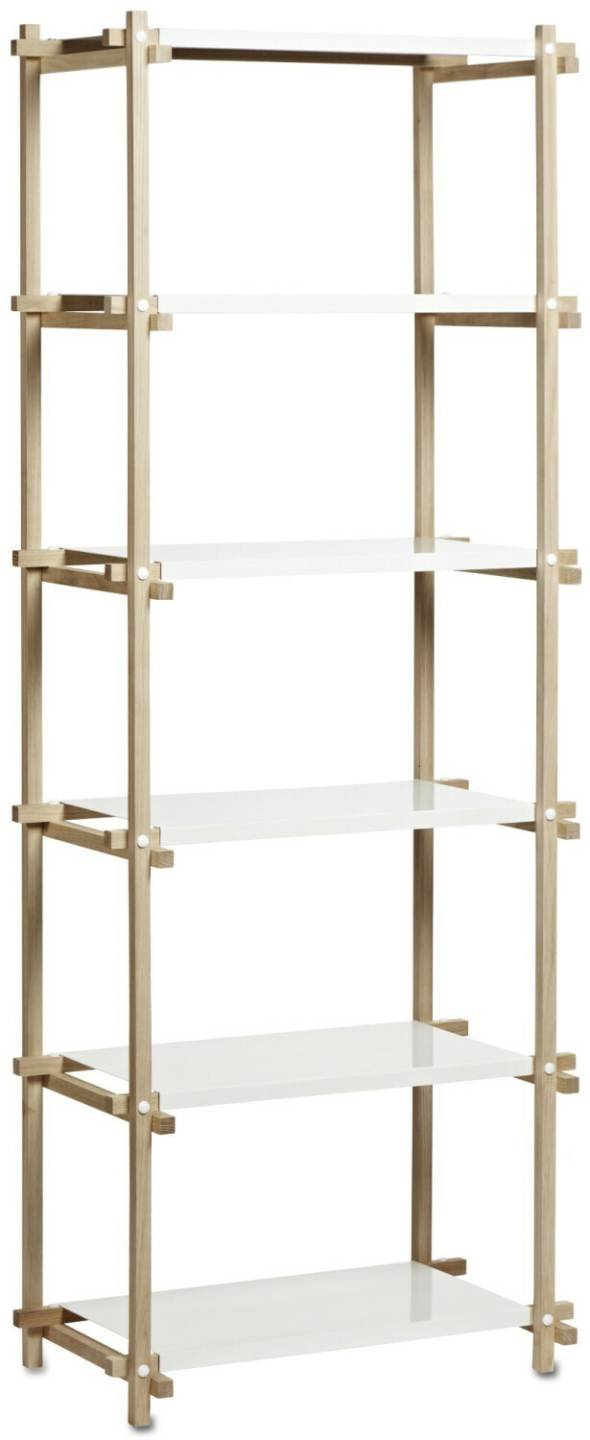 HAY Woody Column High 75,5x196,5x44,5cm Oak/white Muebles de diseño