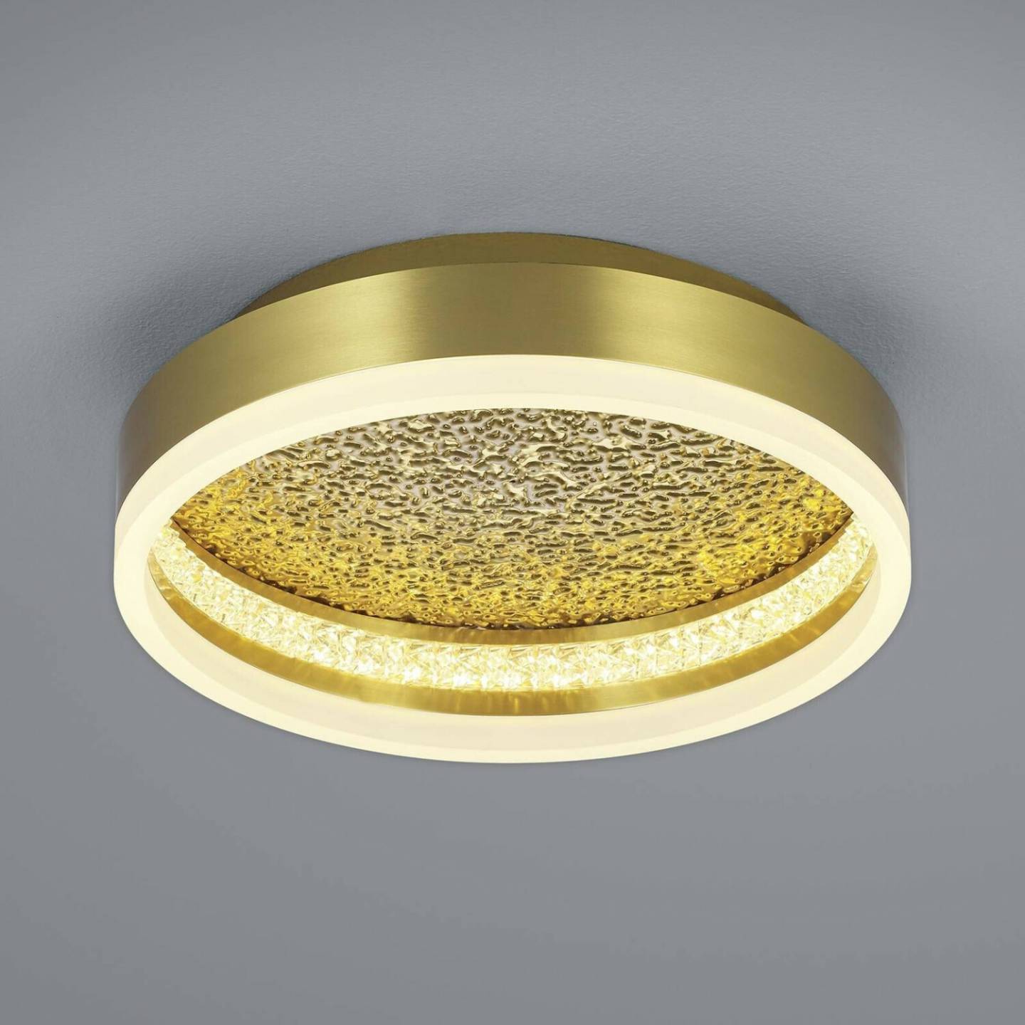 Lámparas HELL Moon LED ceiling light made of iron, brass, Ø 30 cm