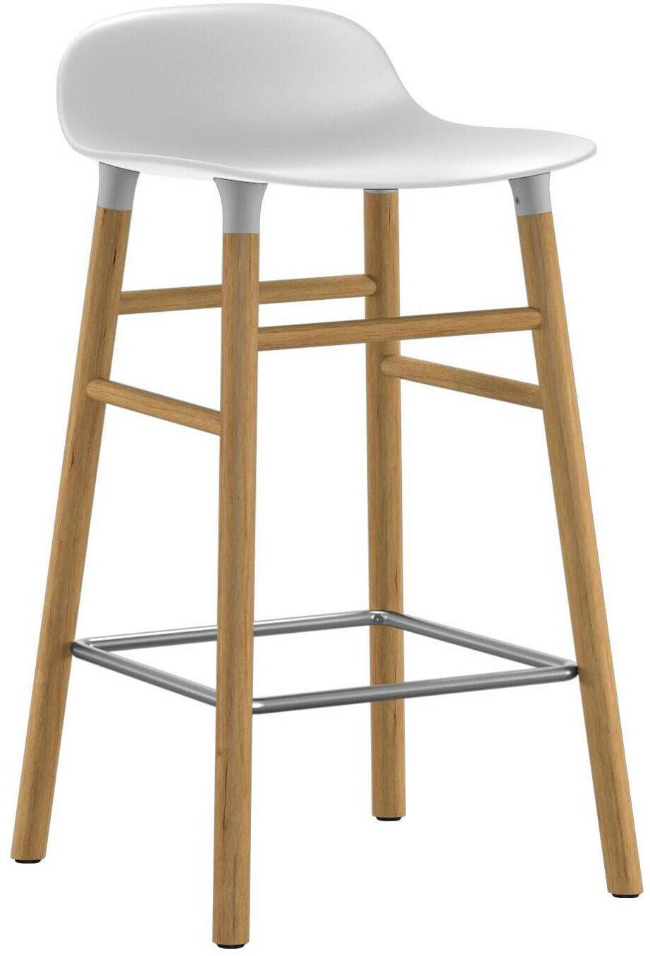 Normann Copenhagen Form Barstool 65 cmwhite/oak blanco Normann Copenhagen Form Barstool 65 cm