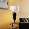 Lámparas Argon Lund table lamp in white and black, height 70 cm