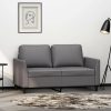 vidaXL 2-seater sofa gray 120 cm faux leather (359330) Sofás