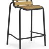 Muebles de diseño Normann Copenhagen Vig outdoor bar chair - black - 78.5x51x45x seat height 65 cm