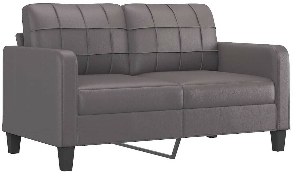 Sofás vidaXL 2-seater sofa gray 140 cm faux leather (359119)