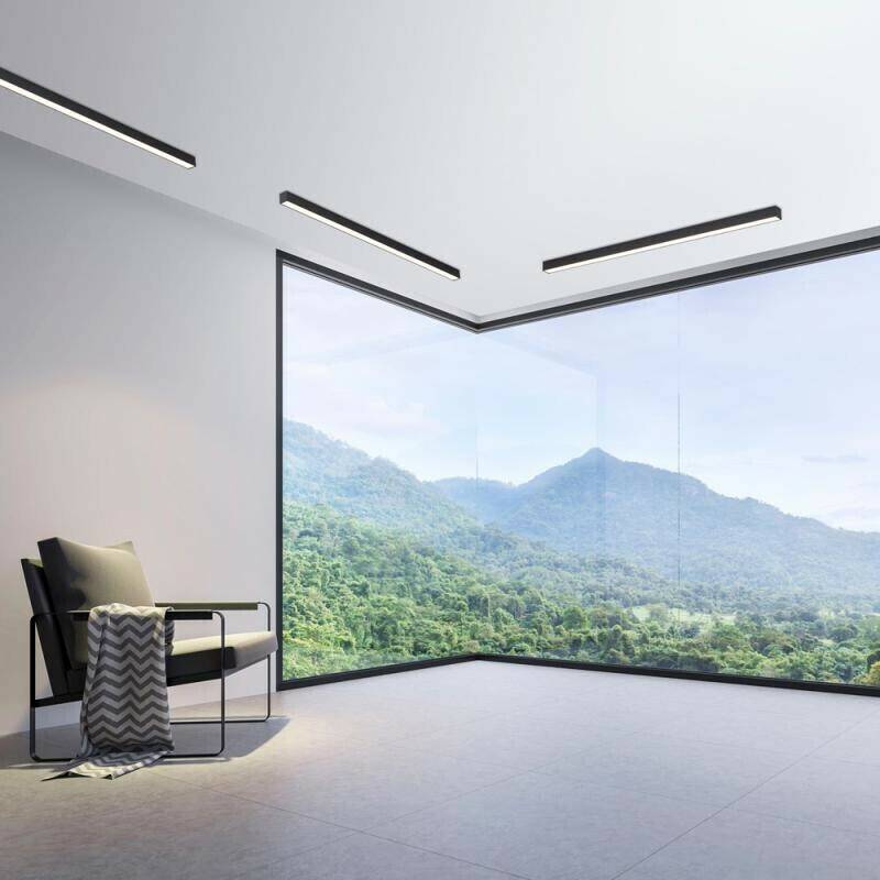 Paul Neuhaus Pure Lines LED ceiling light anthracite Lámparas