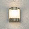 Lámparas de exterior Lindby Stainless steel wall light Lenea