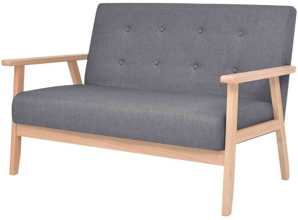 vidaXL 2-Seater Sofa Bed 113,5 cmdark grey Sofás