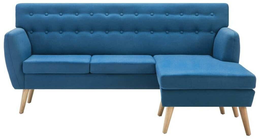 Sofás vidaXL Angle Couch Fabric 171,5 x 138 cmSofa Blue