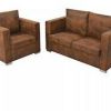 Sofás vidaXL Sofa set 2 pieces Artificial Suede (274883)