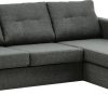 Sofás Atlantic Home Collection Corner sofa Tea 189x81x150 cm structured fabric gray (dark gray) adjustable chaise longue (19007745-0)