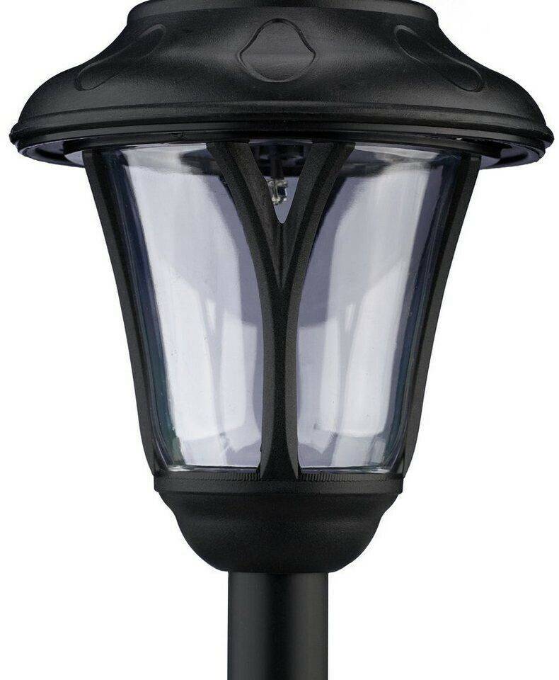 Relaxdays Set of 8 solar lamps, LED solar light with ground spike, HxD: 39 x 11 cm, modern garden lighting, outdoors, black Lámparas de exterior