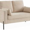 sweeek 2-seater single sofa Bjorn Cord straight beige Sofás