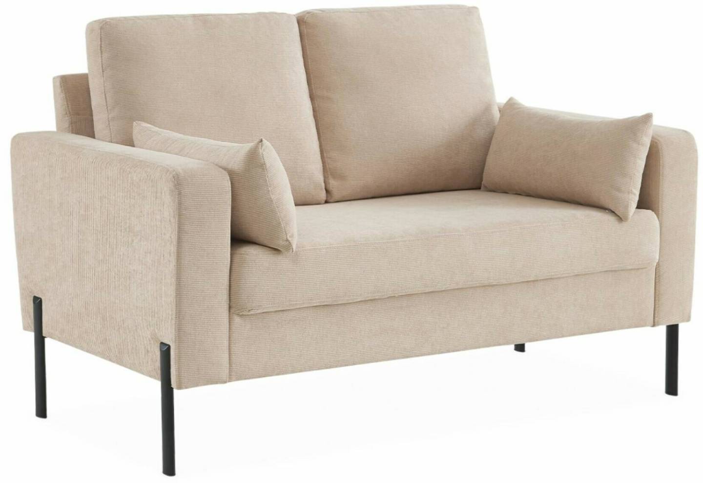 sweeek 2-seater single sofa Bjorn Cord straight beige Sofás