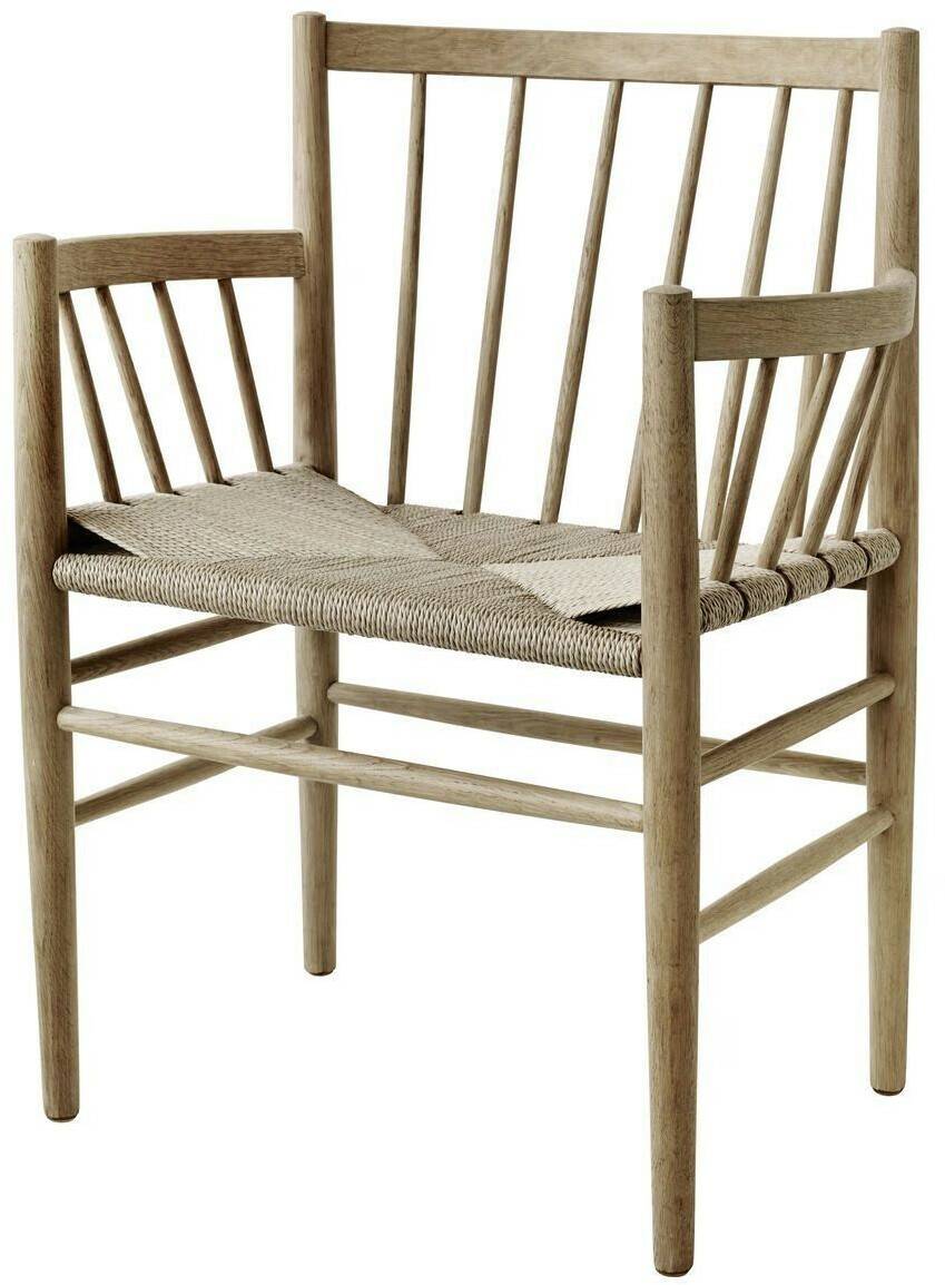 FDB Møbler J81 armrest chair 65.3x82x53.3 cm FDB Møbler J81 armrest chair 65.3x82x53.3 cmmatt lacquered oak/natural wicker