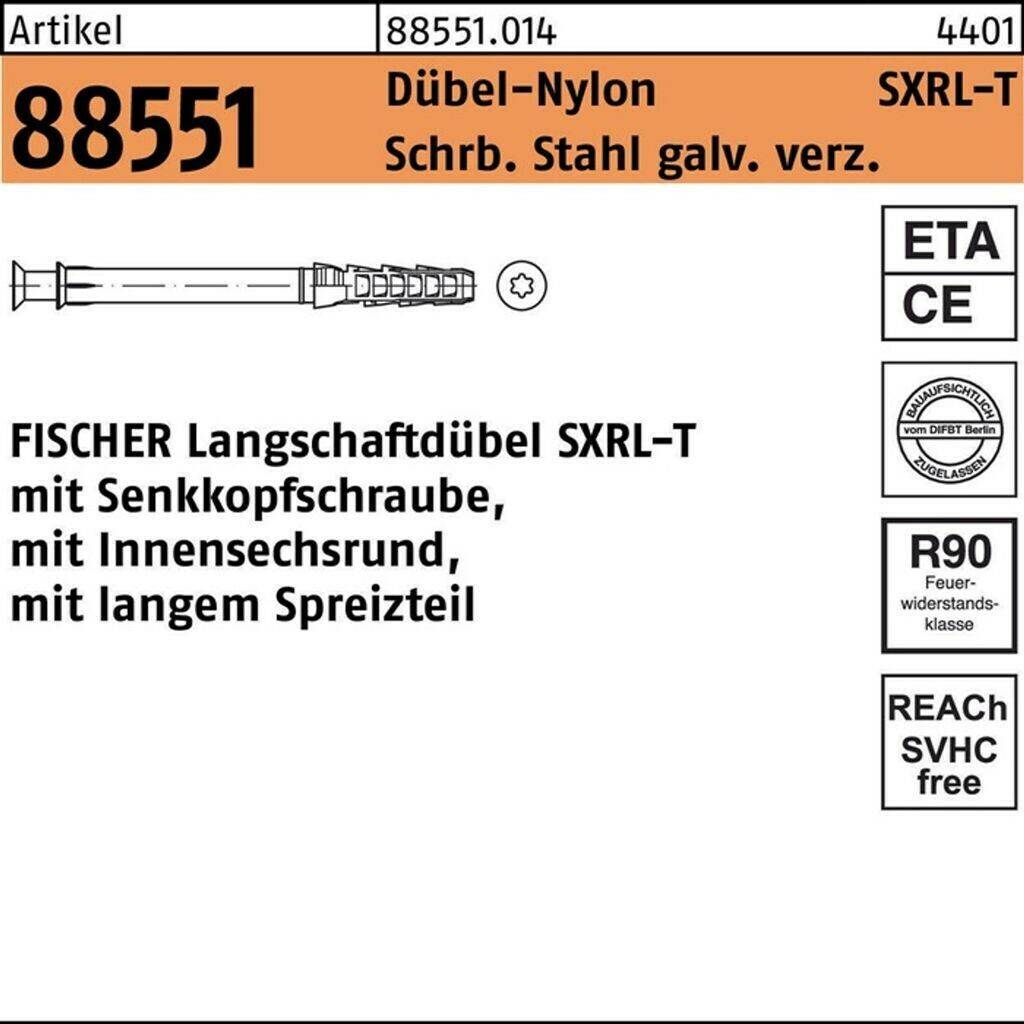 Tacos de fijación Fischer SXRL Frame Fixing with Countersunk Head 120x8 (540116)