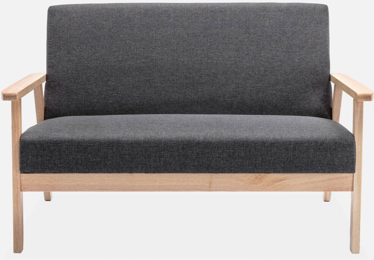 sweeek Isak single sofa dark gray 114x69.5x73 cm dark gray Sofás