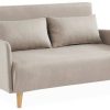 Sofás sweeek 2-seater single sofa Panam - sleep functionbeige