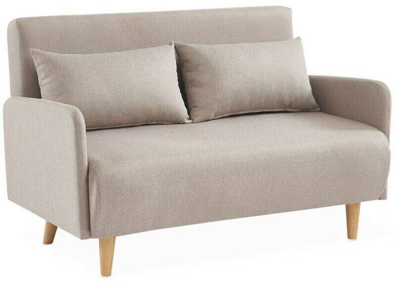 Sofás sweeek 2-seater single sofa Panam - sleep functionbeige