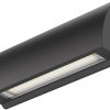 ledscom.de LED wall light/stair light SEGIN IP54, flat, downlight, matt black, square, 6.2 W, 566lm, warm white Lámparas de exterior