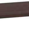 ferm LIVING Kona Low side table 49x335cm dark oak oak 49x10x33.5cm Muebles de diseño