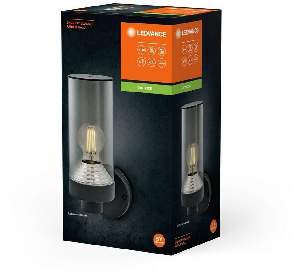 LEDVANCE ENDURA CLASSIC AMBER WALL outdoor light dark gray, Aluminum IP44 Lámparas de exterior