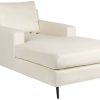 Beliani Chaise longue velvet with armrests beige Sofás