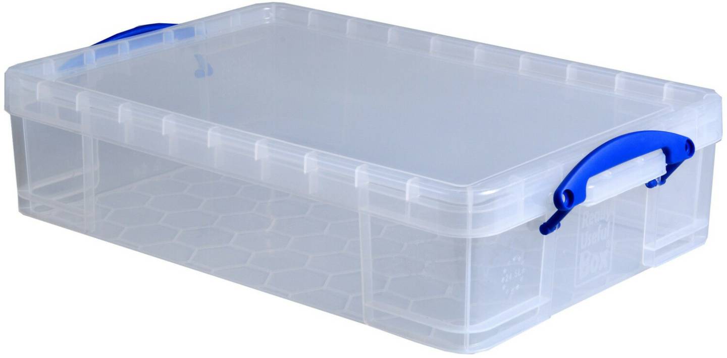 Cajas almacenaje Really Useful Products Plastic Storage Box 24,5 L transparent