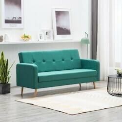 vidaXL Sofa fabric green (247036) Sofás