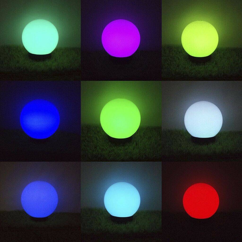 Lámparas de exterior GreenBlue Led solar ball ø15cm rgb (gb122)